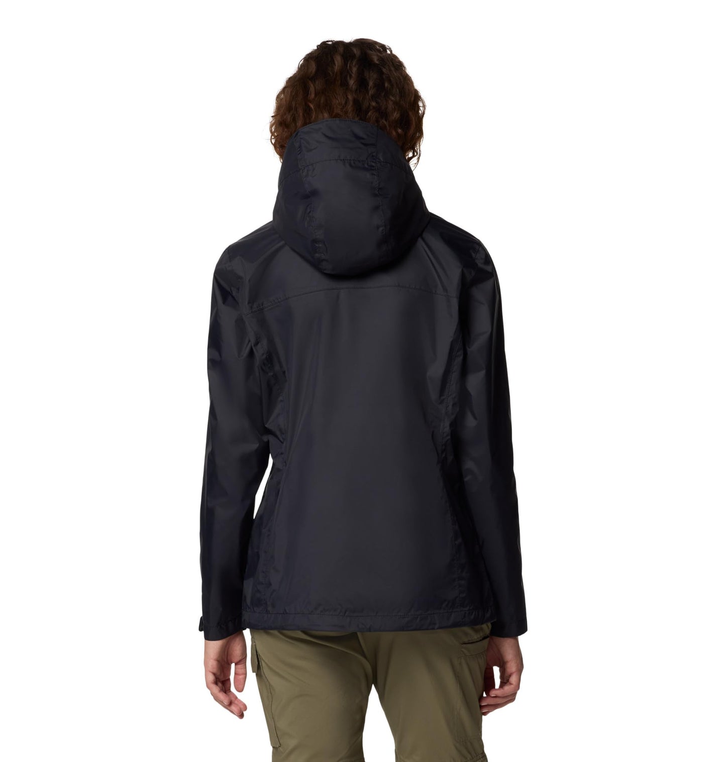 Columbia Womens Arcadia II Waterproof Rain Jacket, Black, 1X