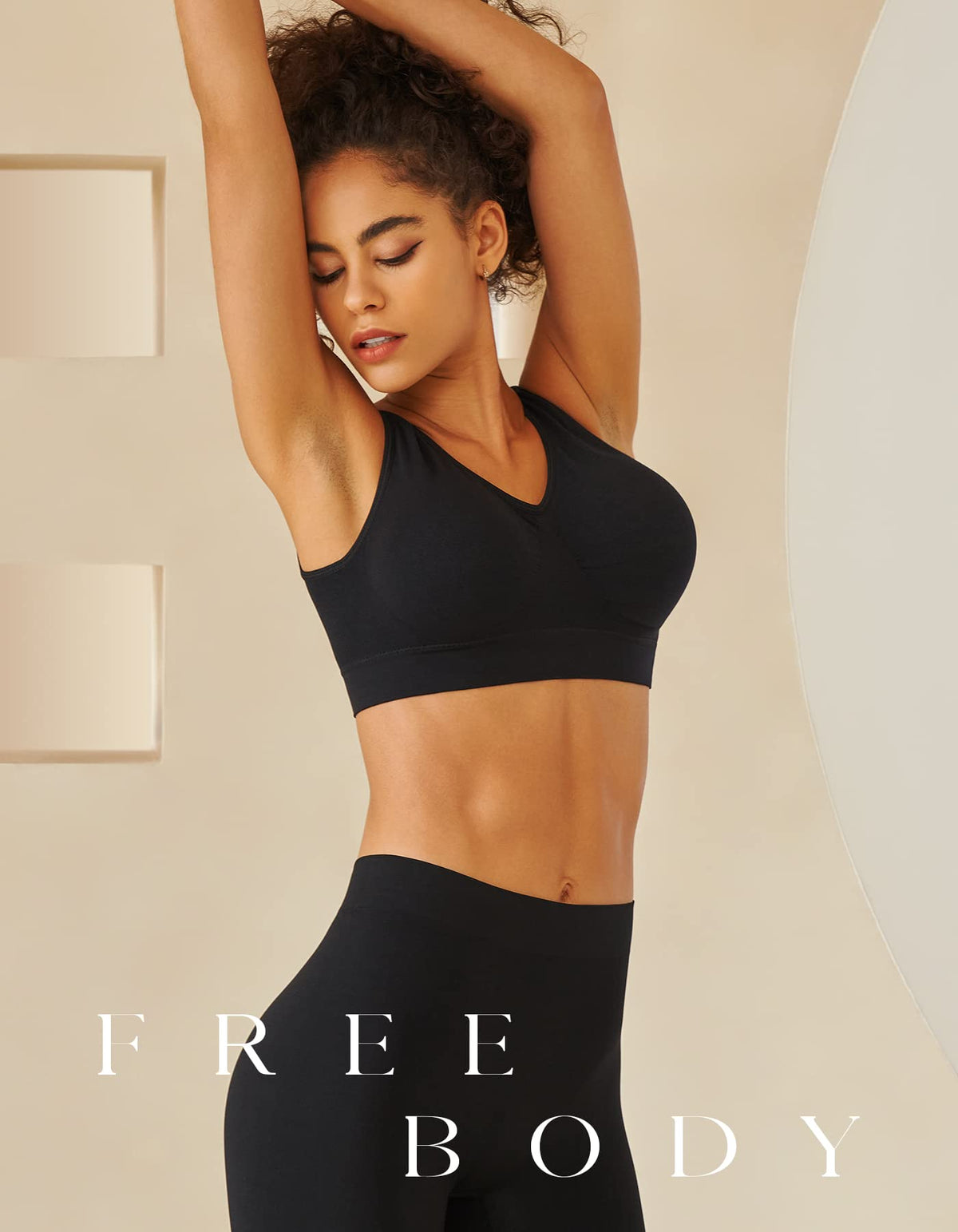 SIMIYA Sports Bras for Women Seamless Wireless for Yoga Extra Comfort