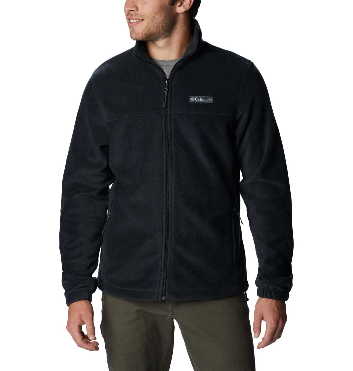 Columbia Mens Steens Mountain Full Zip 2.0, Black, Large