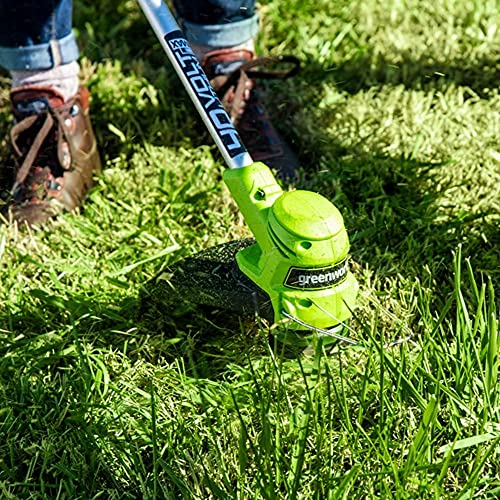 Greenworks 40V 17-Inch Lawn Mower + 12-Inch String Trimmer, 4.0 AH Battery and Charger Included 1314902HD