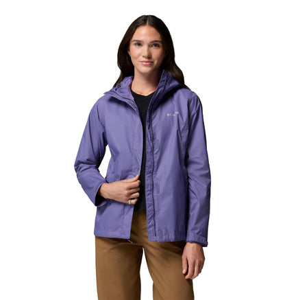 Columbia Women's Arcadia II Waterproof Rain Jacket, Stormwatch, Large