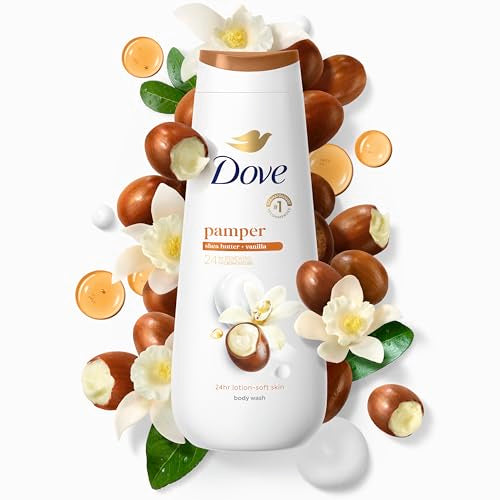 Dove Purely Pampering Body Wash, Shea Butter and Warm Vanilla, 20 oz