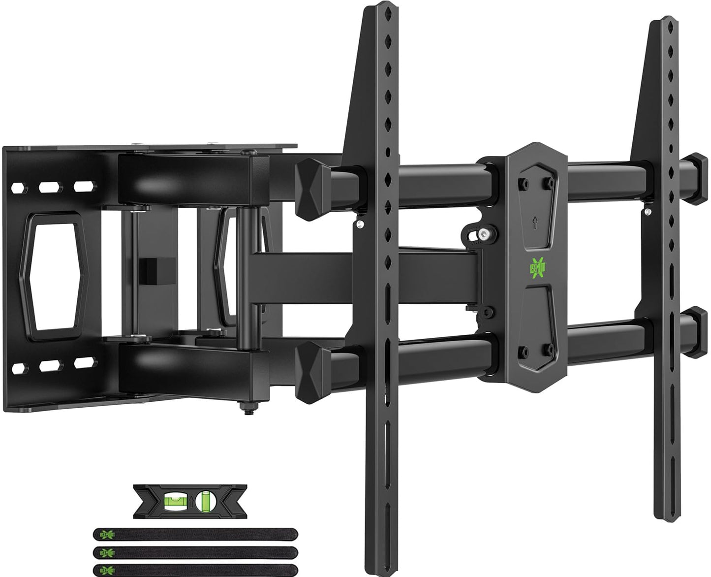USX MOUNT Full Motion TV Wall Mount for 42"-84" TVs, Swivel and Tilt TV Mount, Wall Mount TV Bracket with Articulating 6 Arms, Max VESA 600x400mm, 120 lbs, 16" Wood Studs with Wall Drilling Template