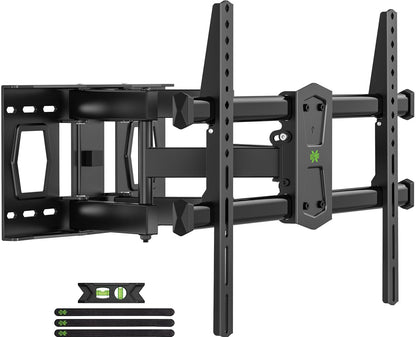 USX MOUNT Full Motion TV Wall Mount for 42"-84" TVs, Swivel and Tilt TV Mount, Wall Mount TV Bracket with Articulating 6 Arms, Max VESA 600x400mm, 120 lbs, 16" Wood Studs with Wall Drilling Template