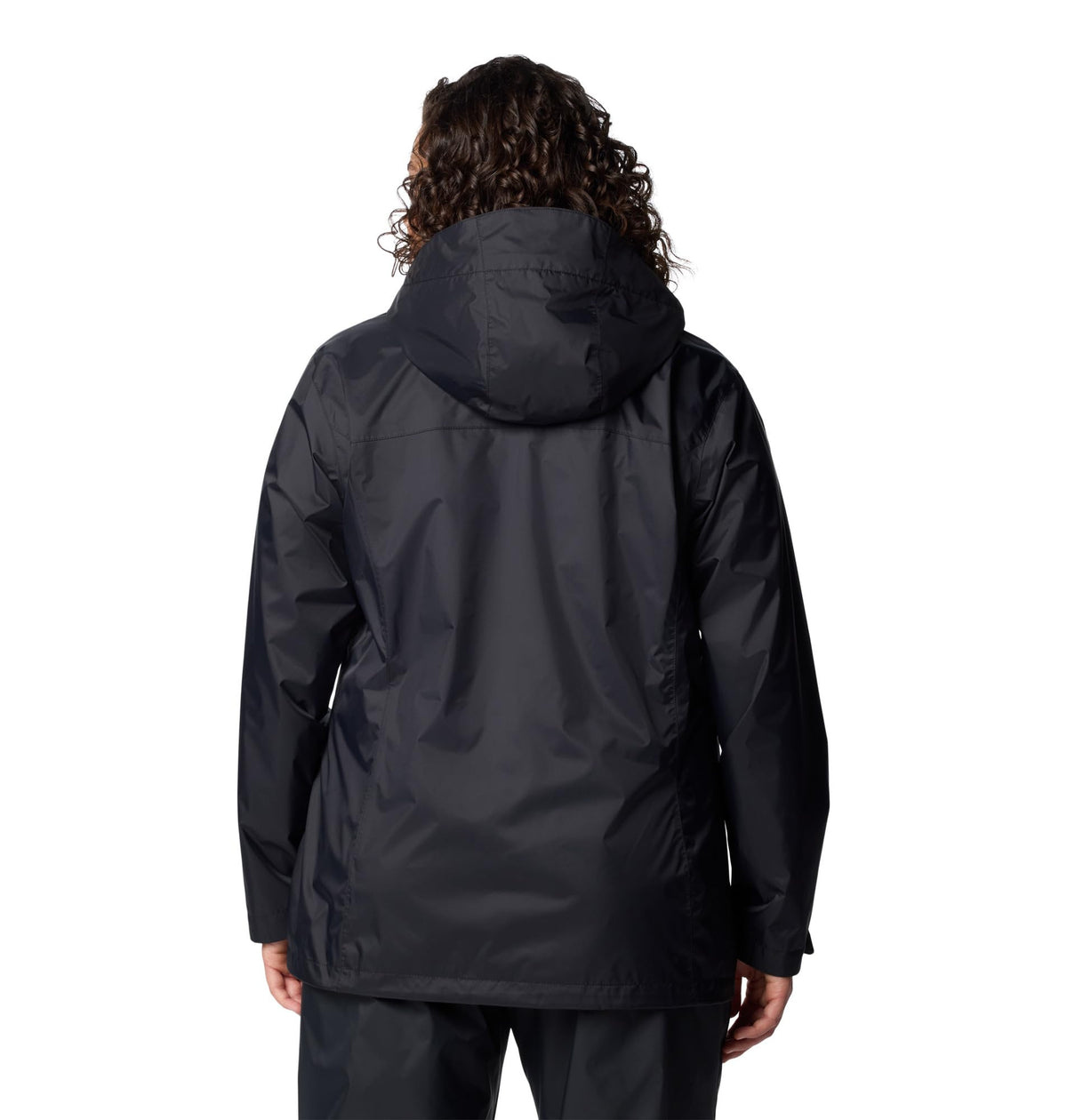 Columbia Womens Arcadia II Waterproof Rain Jacket, Black, 1X