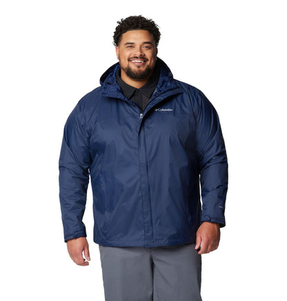Columbia Men's Watertight II Waterproof Rain Jacket, Collegiate Navy, Large