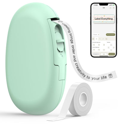 SUPVAN E10 Bluetooth Label Maker Machine with Tape, Green