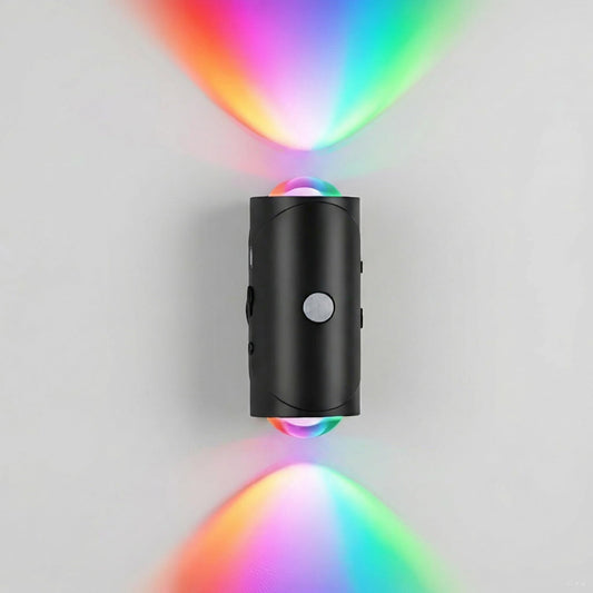 ZSYZDL Rechargeable Motion Sensor Night Light, Magnetic RGB Color Changing LED Ambient Lighting, Compact Battery Operated Indoor Wall Light for Hallway, Stairs, Bathroom & Kids Room (USB-C)