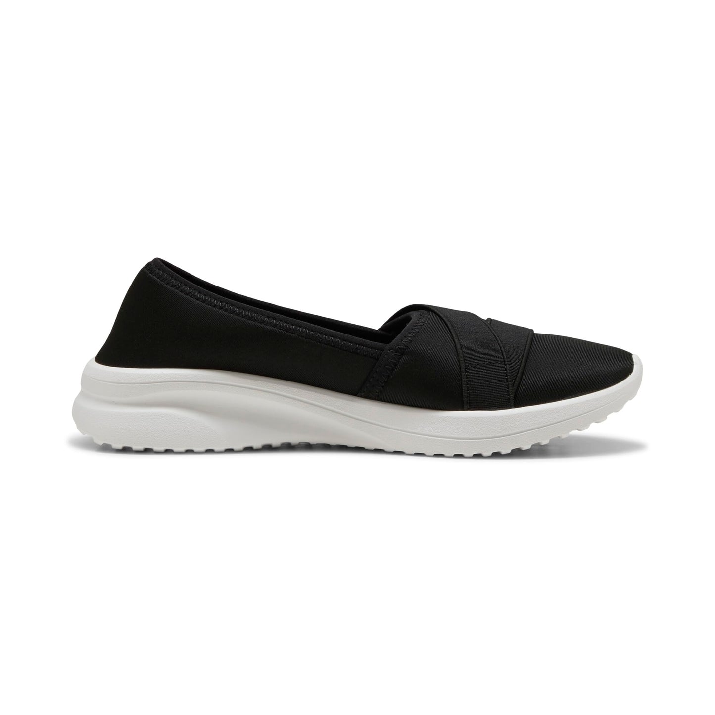 Puma Women's Adelina 2 Sneaker Ballet Flat, Black/White, 9