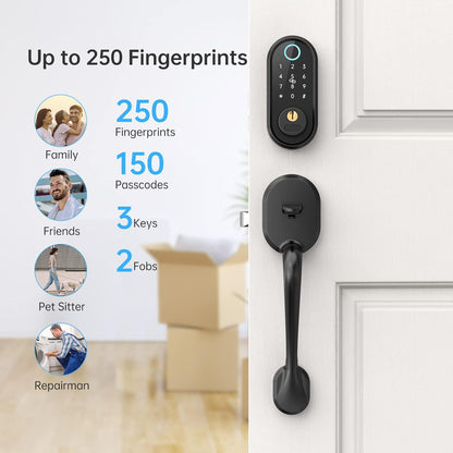 Front Door Lock and Handle Set, Firstriver Keyless Entry Door Lock