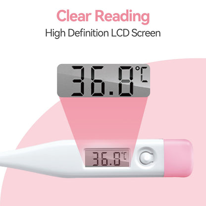 Snomd Digital Oral Thermometer for Adults and Children with LCD Display, Oral Thermometer for Baby with Fever Alarm Rectal & Underarm Use, Fast Reading Thermometer