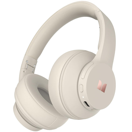 Monster Mission 100 Bluetooth Headphones, On Ear Headphones with Immersive Bass, Crystal Clear Call, 40H Playtime, Bluetooth 5.4, Comfortable Fit Wireless Headset for Travel Work