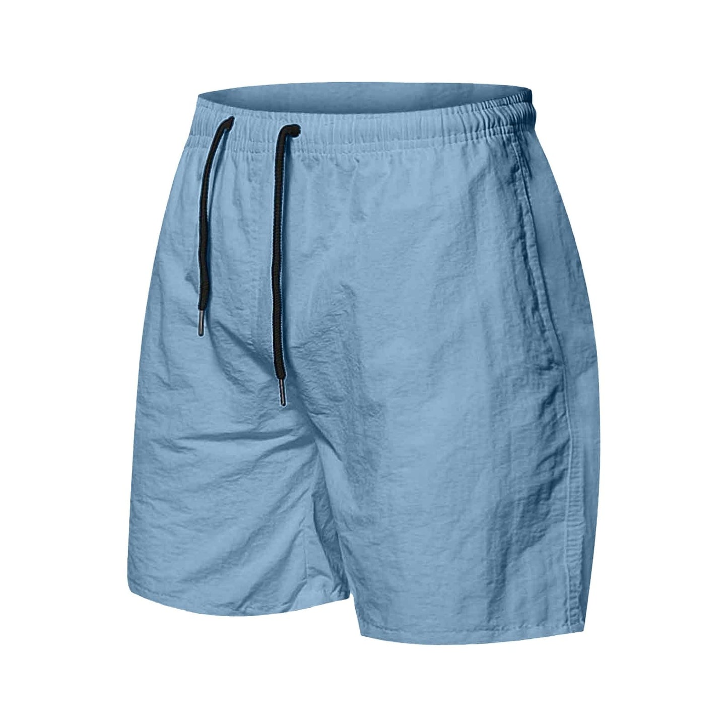Gym Shorts Men Men's Shorts Summer Casual Loose Bottoms Fashion Quick Dry Drawstring Lightweight Breathable Outdoor Short Pants Light Blue M