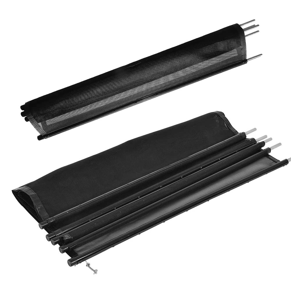 Togarhow 4ft x 12ft Removable Pool Fence, Safety Fence Door, Black DIY Pool Mesh Fencing Protect Gate for Outdoor Inground Pools & Above Ground Pool