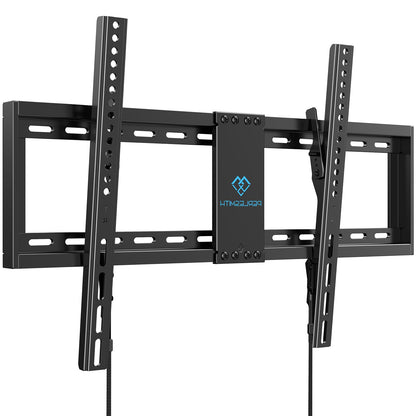 PERLESMITH Tilting TV Wall Mount for 37-82 Inch Flat Curved TVs, Low Profile Tilt TV Mount up to 132 lbs, Wall Mount Bracket Fits 16”/18”/24” Wood Studs, Max VESA 600x400mm, PSLTK1