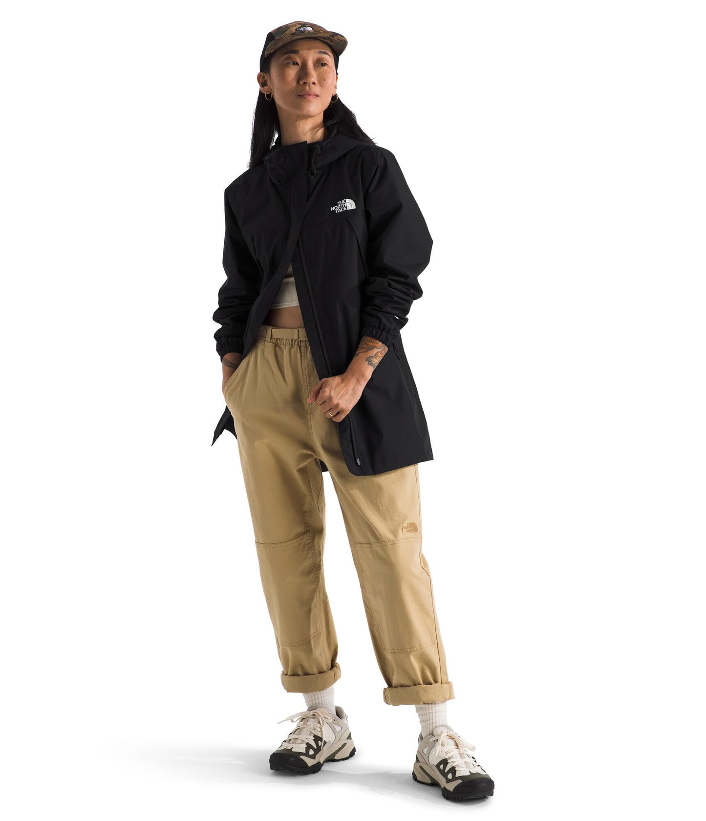 THE NORTH FACE Women's Antora Rain Parka, TNF Black, Large