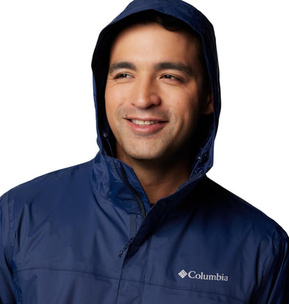 Columbia Men's Watertight II Waterproof Rain Jacket, Collegiate Navy, Large