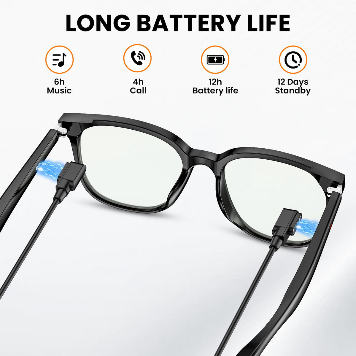 2026 Smart Glasses for Men & Women, 32g Ultra-Light, HD Calling, AI Translation/Music/Voice Control, Bluetooth Sunglasses with Photochromic Lens for Daily Use, Travel(Black)