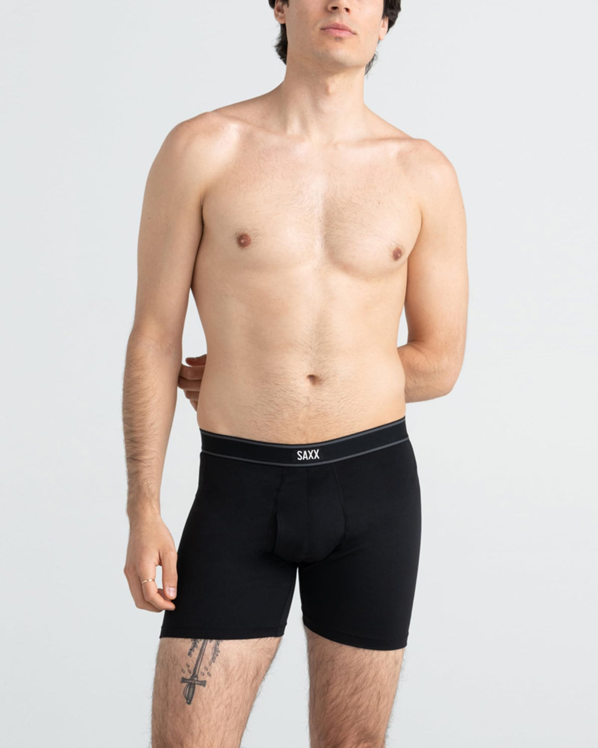 SAXX Underwear Co. Men's Daytripper Comfort Stretch Boxer Brief Fly 7-Pack, Black/Grey/Navy, Medium