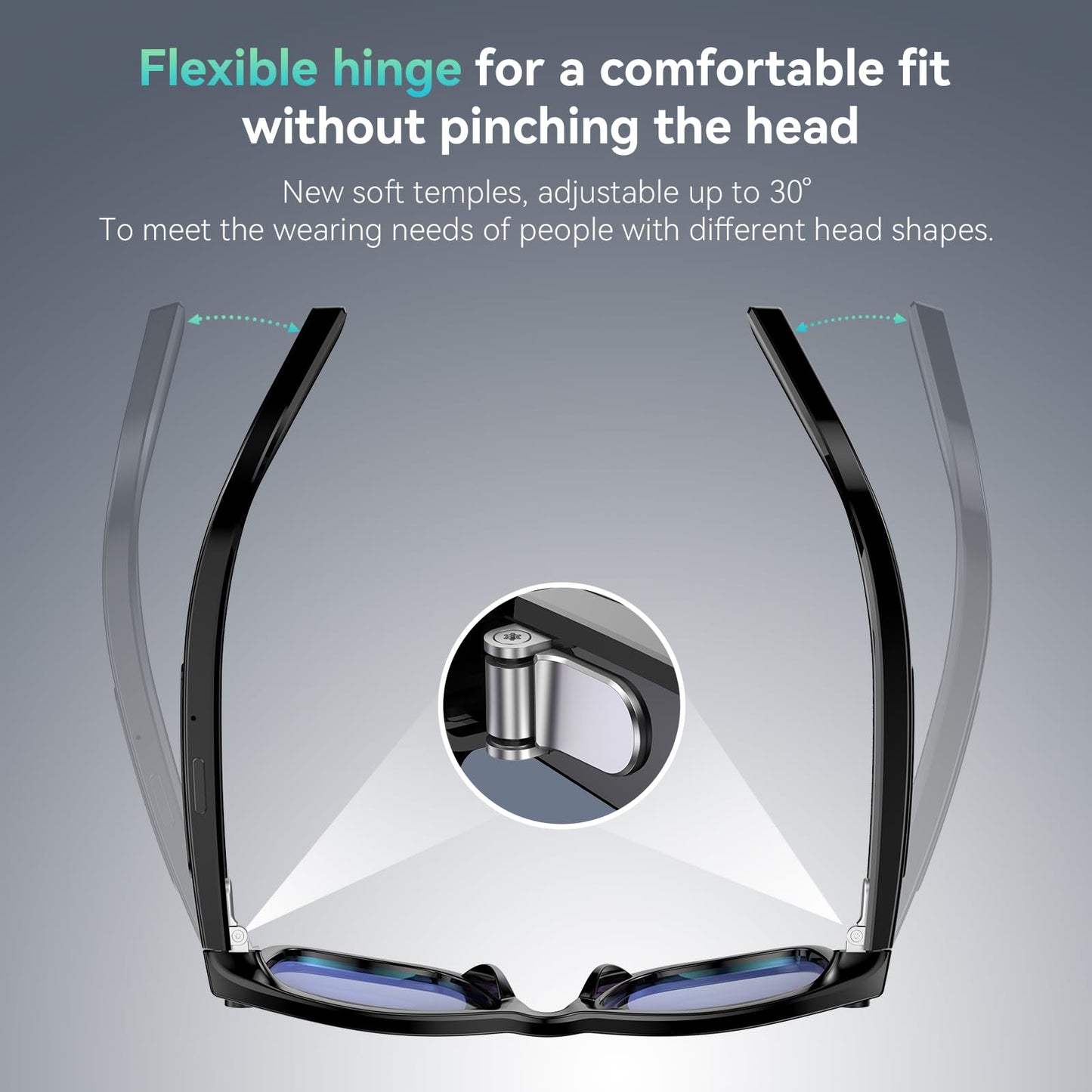 2026 Smart Glasses with Camera, 8mp Resolution Supporting 4K Video Recording, Photo/Video/Audio Recording, 410mah Battery, and Includes Ai Assistant, Ai Translation, and Bluetooth Calling.