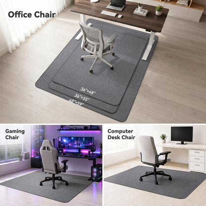 Office Chair Mat-Computer Chair Mat for Hardwood Floor 36x48in Floors Protector for Office Chair Gaming Desk Floor Chair Rug for Home Office Non Slip Rug Pad Grey