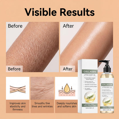 Collagen Lifting Body Oil for Crepey Skin, 100 mL