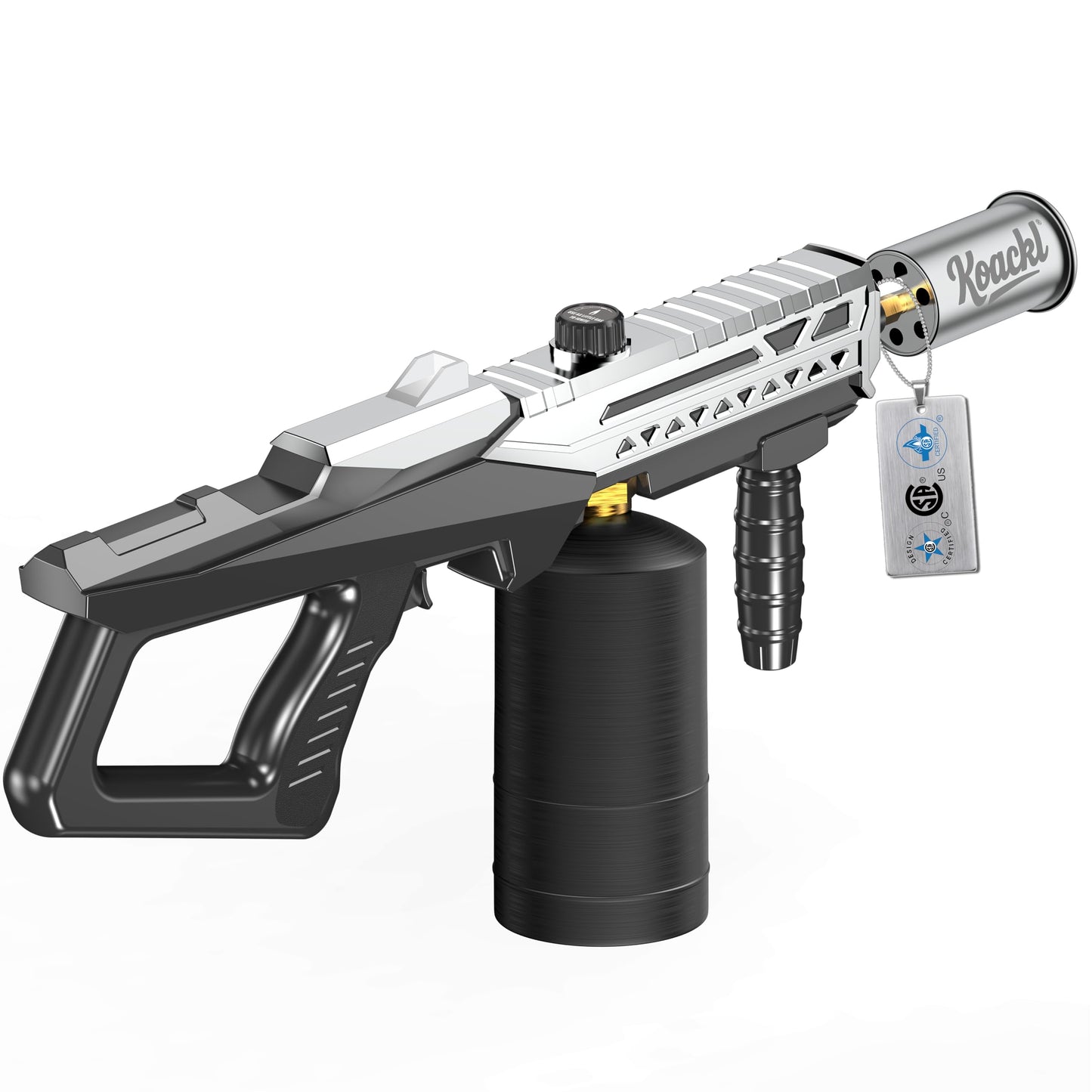 KOACKL Propane Torch Gun - Propane Torch Head with Igniter, Adjustable Flamethrower Blow Torch for BBQ, Searing Steak, Barbecue Tools, Meat Smoker, Cooking, Grill & Charcoal Starter