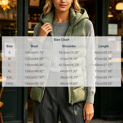 Generic Women's Puffer Vest Lightweight Warm Zip Up Jacket with Pockets