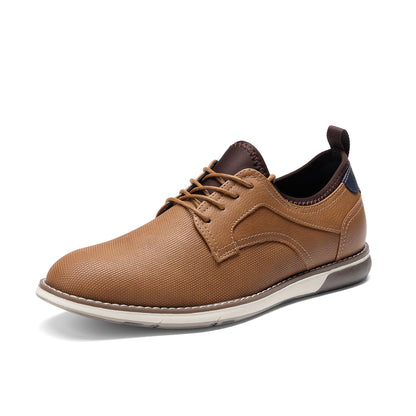 Bruno Marc Men's Casual Oxford Shoes Comfortable Business Formal Dress Derby Sneakers Plain Toe Oxfords,Size 11,Brown,SBOX26014M