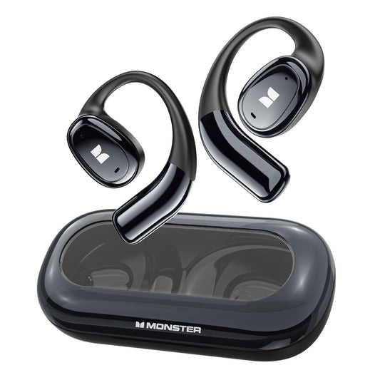 Monster Wireless Earbuds Open Ear AC311, Bluetooth 5.4 Open Ear Headphones, Up to 30 Hours Playtime Bluetooth Ear Earphones with Stereo Sound, Touch Control and IPX5 Waterproof Open Ear Buds