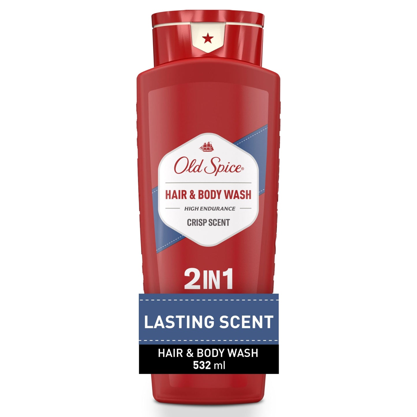 Old Spice High Endurance Body Wash Hair & Body Wash, 2.12 L Total (4 Count of 532 mL Each)