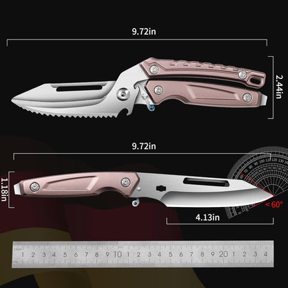 BEFYUS Kitchen Scissors Heavy Duty - Premium Kitchen Shears with Ultra Sharp Stainless Steel Multi-Function Food Scissors，Poultry Shears Scissor Tools for Cutting Chicken/Meat/Fish/Bone (Brown)