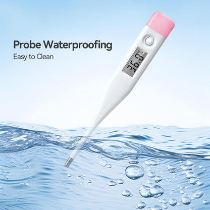 Snomd Digital Oral Thermometer for Adults and Children with LCD Display, Oral Thermometer for Baby with Fever Alarm Rectal & Underarm Use, Fast Reading Thermometer