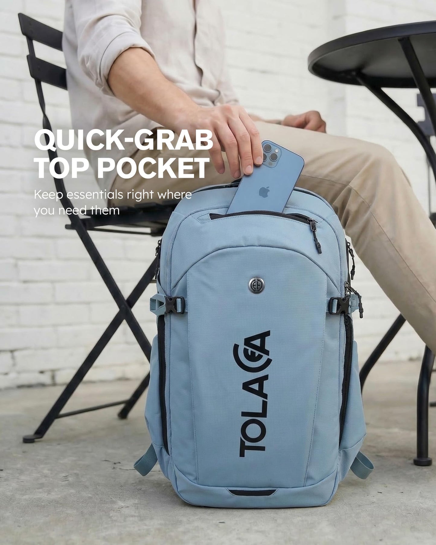 Tolaccea Travel Laptop Backpack 32L Carry on Daypack for Work Business