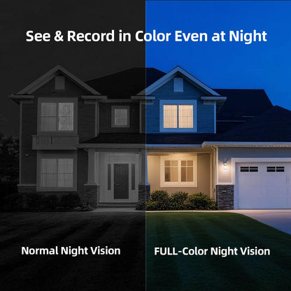 2.5K Wireless Magnetic Home Security Cameras Outdoor WiFi, Non-Subscription AI Person Detection, 4MP Color Night Vision, Full Duplex 2-Way Audio