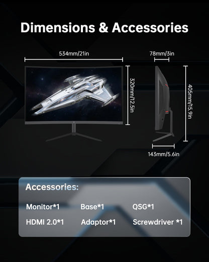 KTC 24 Inch Curved 240Hz Gaming Monitor, FHD 1500R Curved Computer Monitor 1080P, 3000:1 Contrast, Adaptive Sync, HDR, MPRT 1ms, HDMI DisplayPort, Low Blue Light, Tilt, VESA Mount, H24S17P
