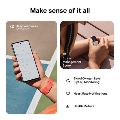 Google Fitbit Charge 6 Advanced Health and Fitness Tracker with Built-in GPS, Stress Management Tools, Sleep Tracking, 24/7 Heart Rate and more -- Black/Blac