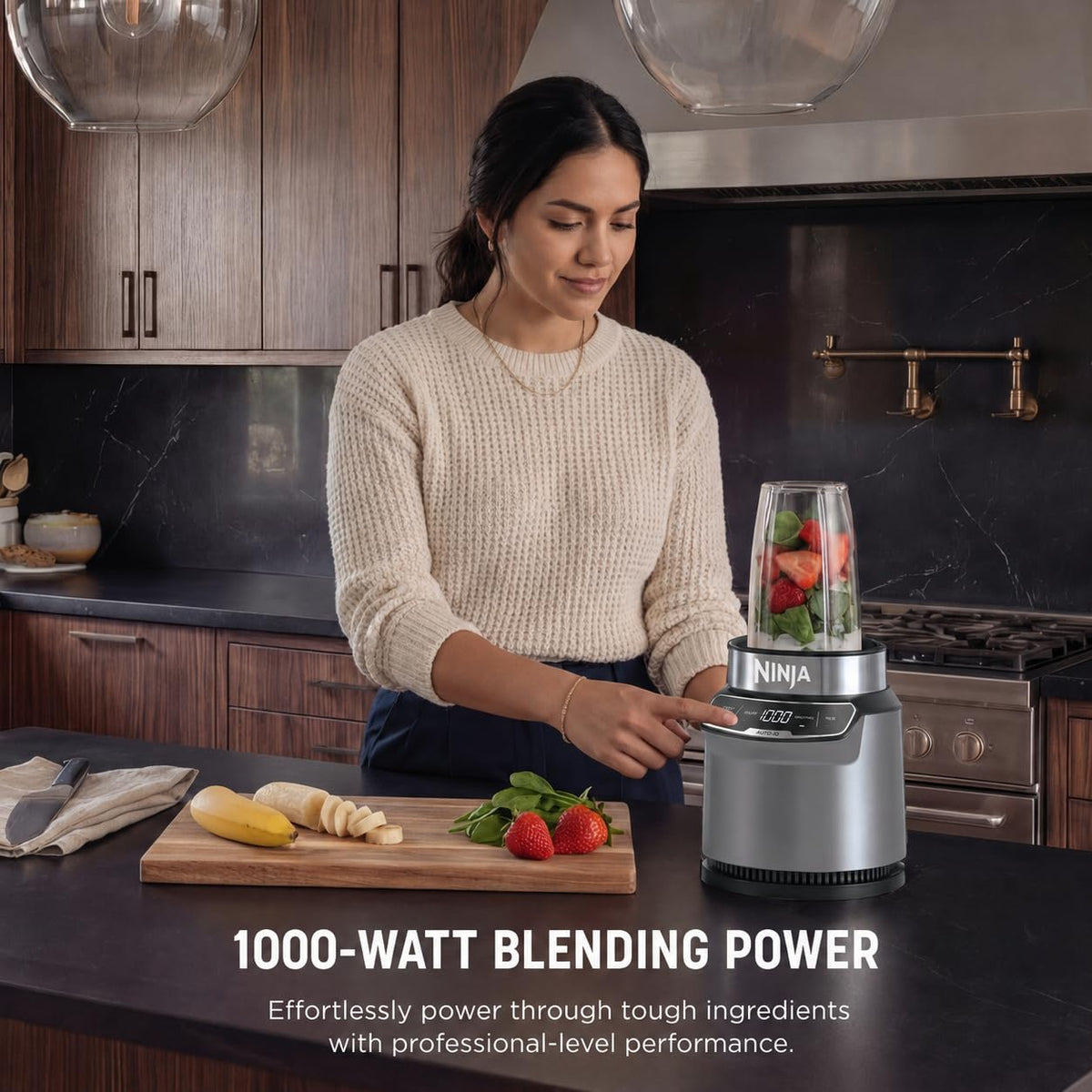 Ninja Nutri-Blender Pro, BN400C, 1000W, 530mL/18oz & 710mL/24oz