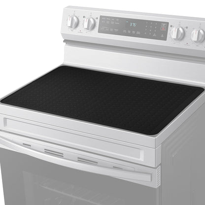 Stove Top Cover for Electric Stove, Silicone Glass Cooktop Protector, 28"x20" Stove Mat, Cooktop Protector, Heat Resistant Range Ceramic Stove Top Covers Mat, Dish Drying Mat XL (Black, 28" x 20")