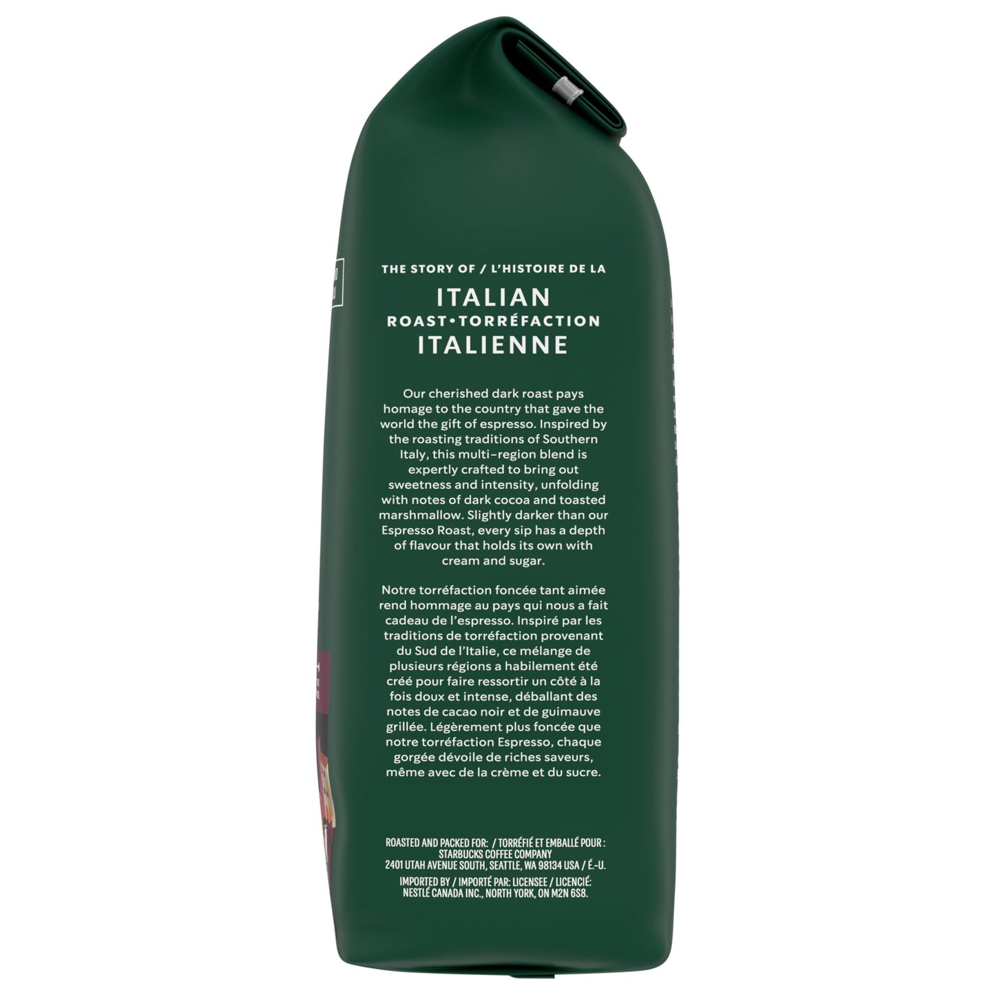 STARBUCKS Italian Roast Dark Roast Ground Coffee Bag, 340 g