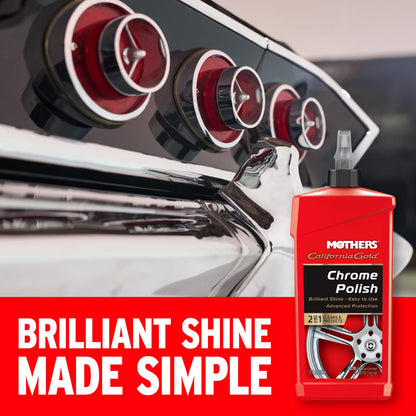 Mothers 05212 California Gold Chrome Polish - 12 oz.