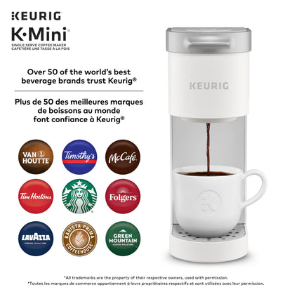 Keurig K-Mini Single Serve K-Cup Pod Coffee Maker, Featuring An Ultra-sleek Design, Warm Stone