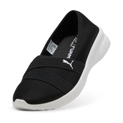 Puma Women's Adelina 2 Sneaker Ballet Flat, Black/White, 9