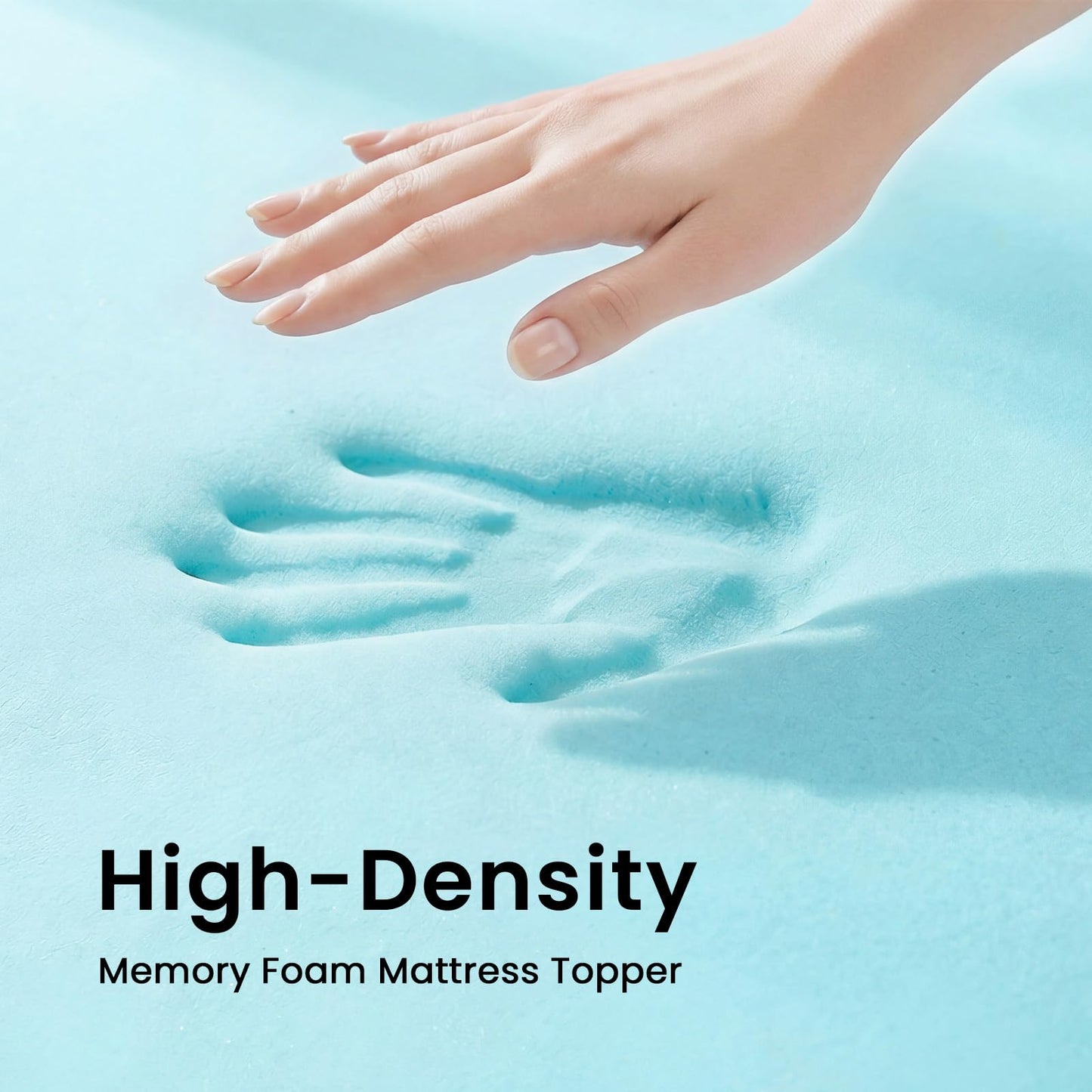 Czpalo 3 Inch Gel Memory Foam Mattress Topper King, Cooling Mattress Topper with Removable & Washable Cover, CertiPUR-US Certified