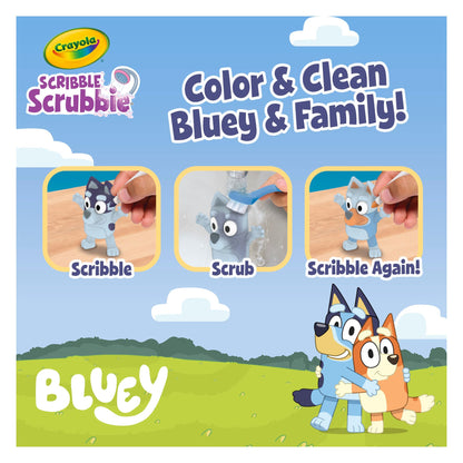 3ct Scribble Scrubbie, Bluey