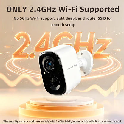 2.5K Wireless Magnetic Home Security Cameras Outdoor WiFi, Non-Subscription AI Person Detection, 4MP Color Night Vision, Full Duplex 2-Way Audio