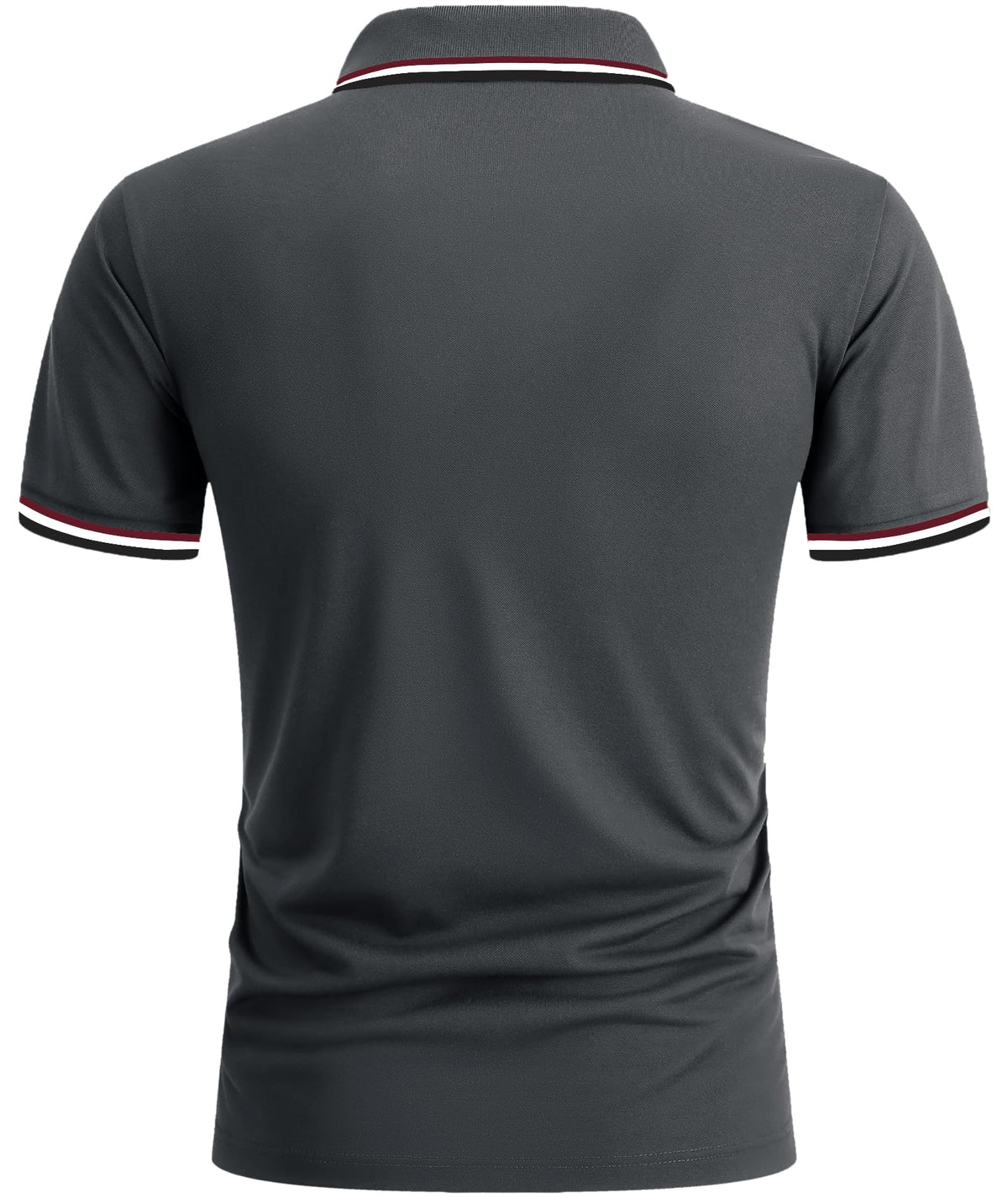 ZITY Men's Casual Polo Shirt Short Sleeve Golf Shirt Classic Collared Poloshirt with Pocket Basic Slim Fit Work Shirt for Men