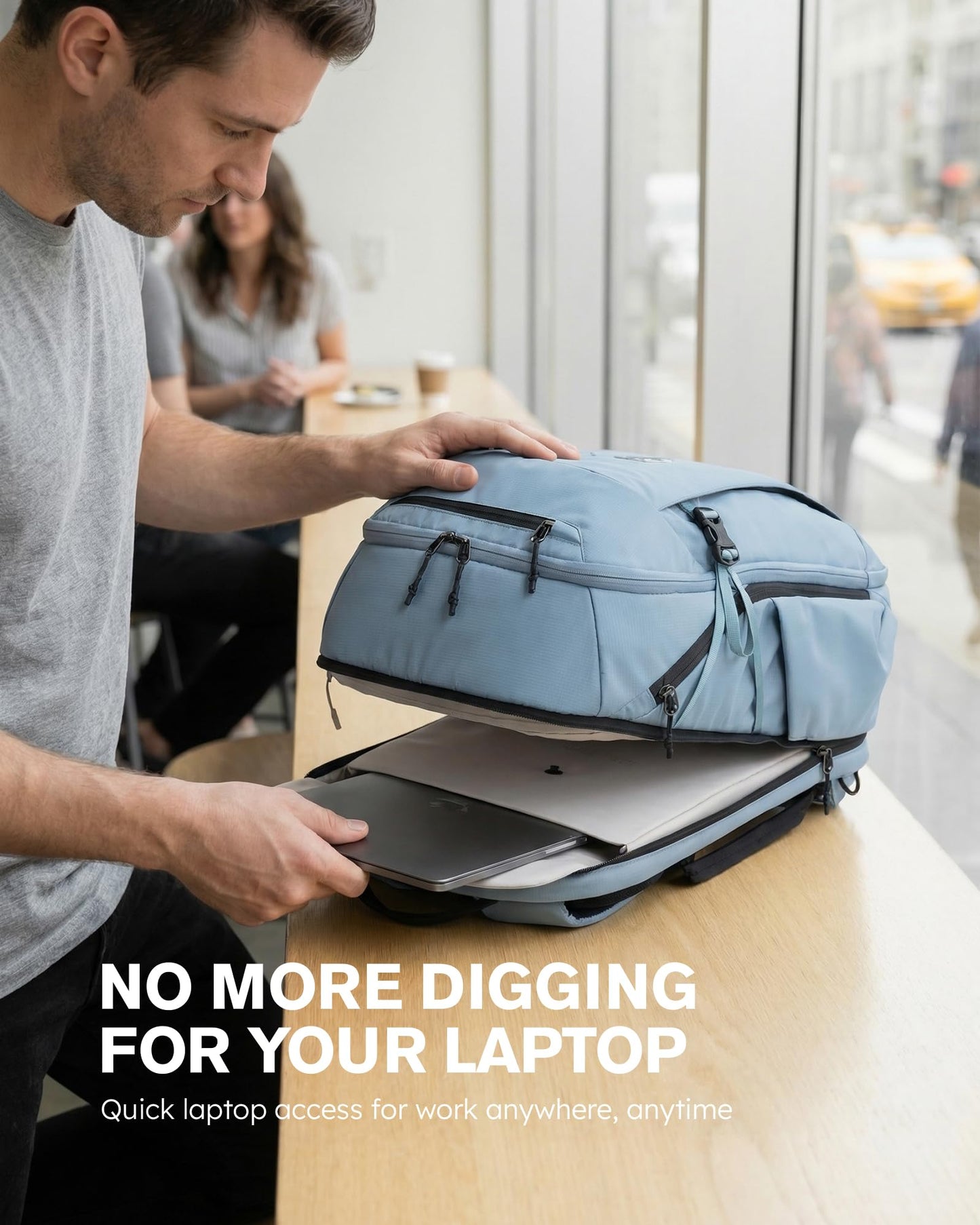 Tolaccea Travel Laptop Backpack 32L Carry on Daypack for Work Business