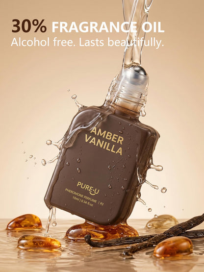 PUREU Amber Vanilla Pheromone Perfume Oil for Women | Clip-on Keychain
