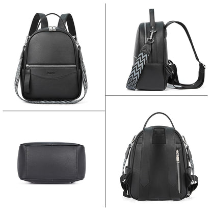 CLUCI Backpack Purse for Women Fashion Leather Small Backpacks Mini Ladies Shoulder Backpack Convertible Handbags